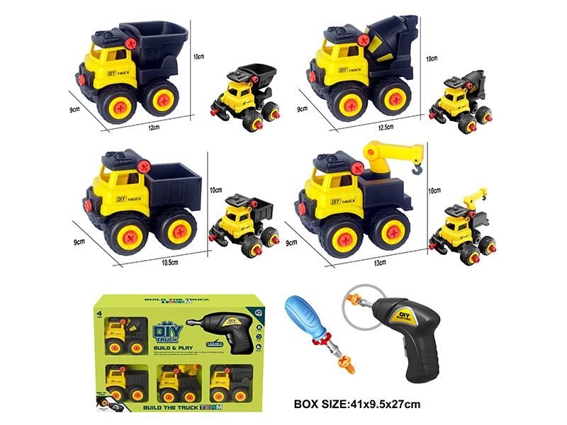 DIY Assembly Mini Engineering Truck Set