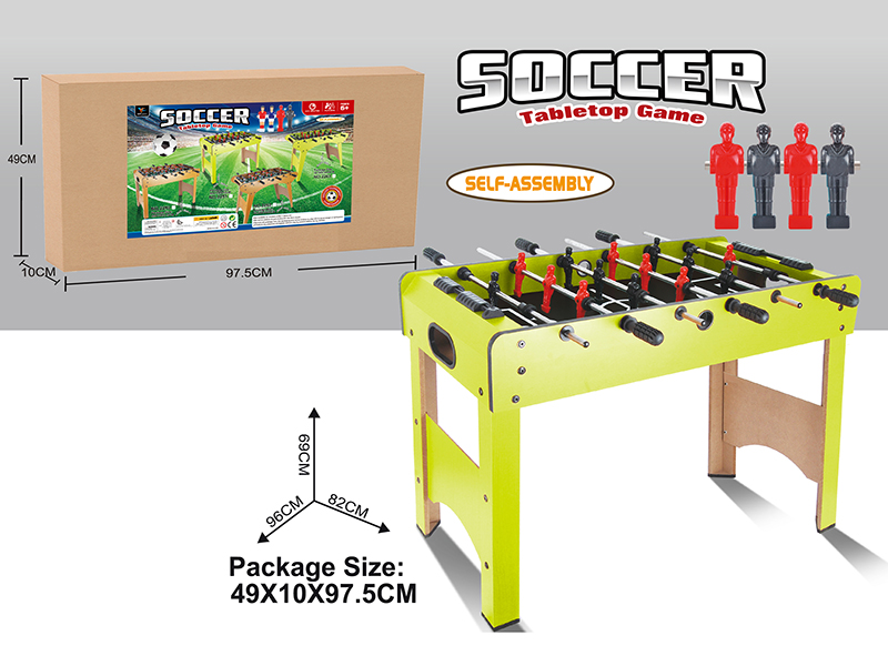 Wooden Football Table(6 Poles)Green