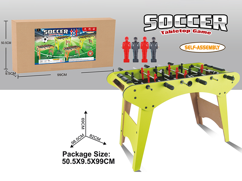 Wooden Football Table(6 Poles)Green