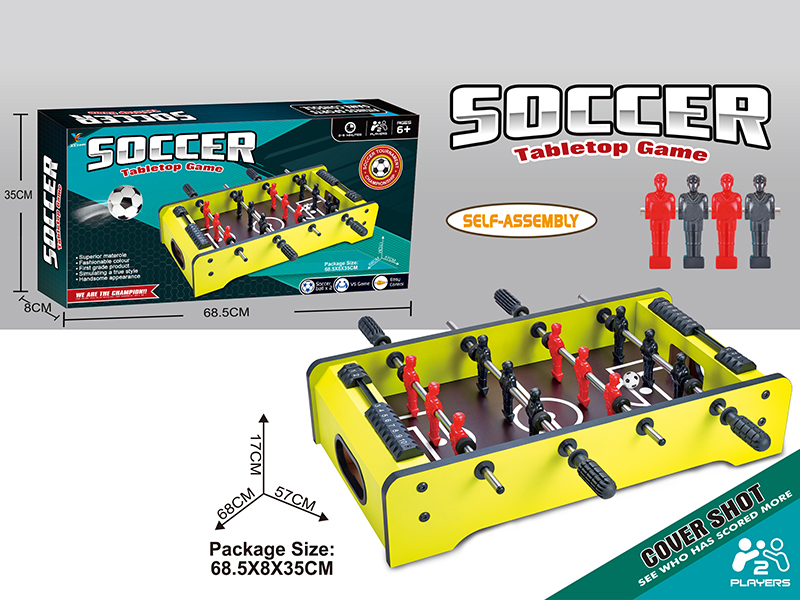 Wooden Football Table(4 Poles)Green