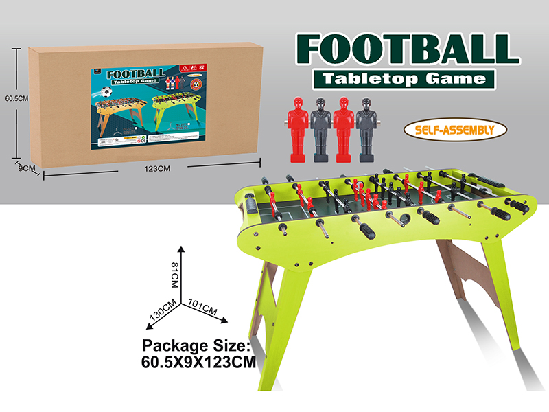 Wooden Football Table(8 Poles)Green