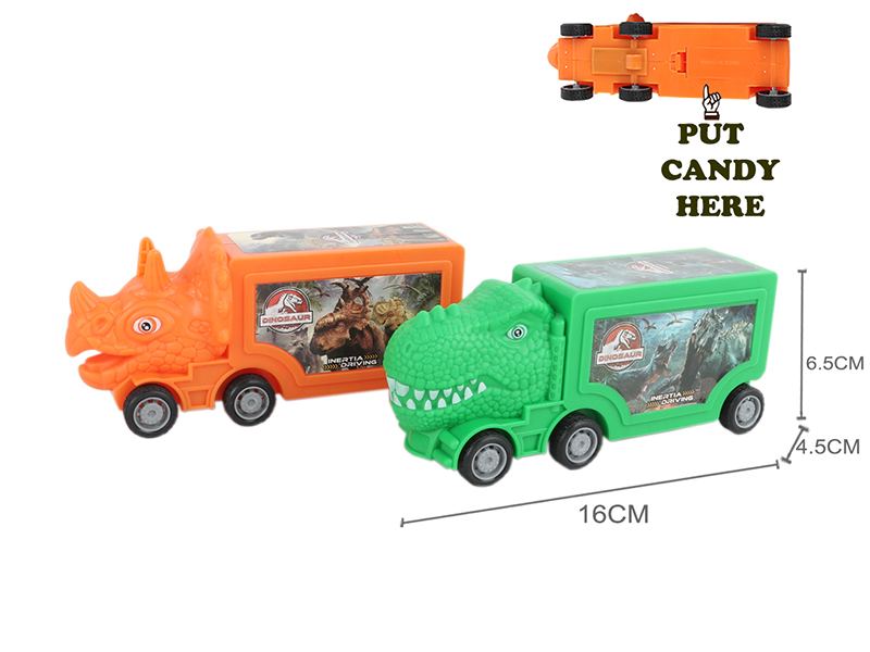 Friction Dinosaur Container Truck (Can Hold Sugar)