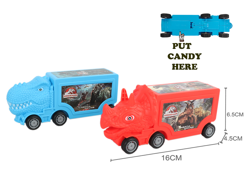 Friction Dinosaur Container Truck (Can Hold Sugar)
