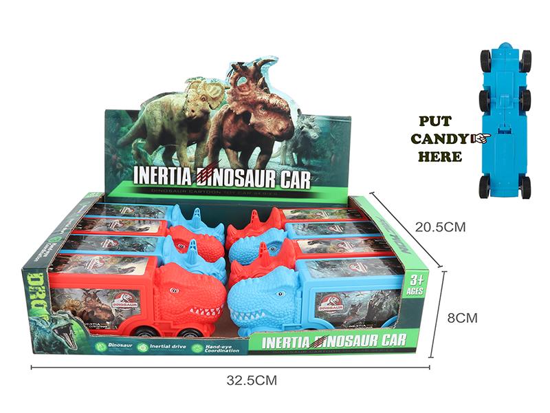Friction Dinosaur Container Truck (Can Hold Sugar)8pcs