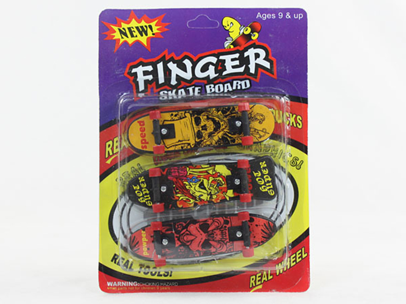 3PCS Skull Finger Skateboard