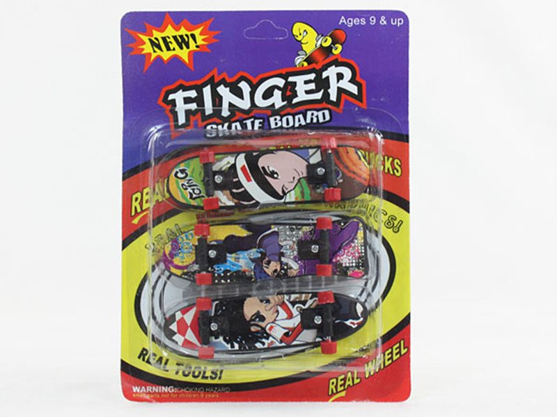 3PCS Cartoon Finger Skateboard