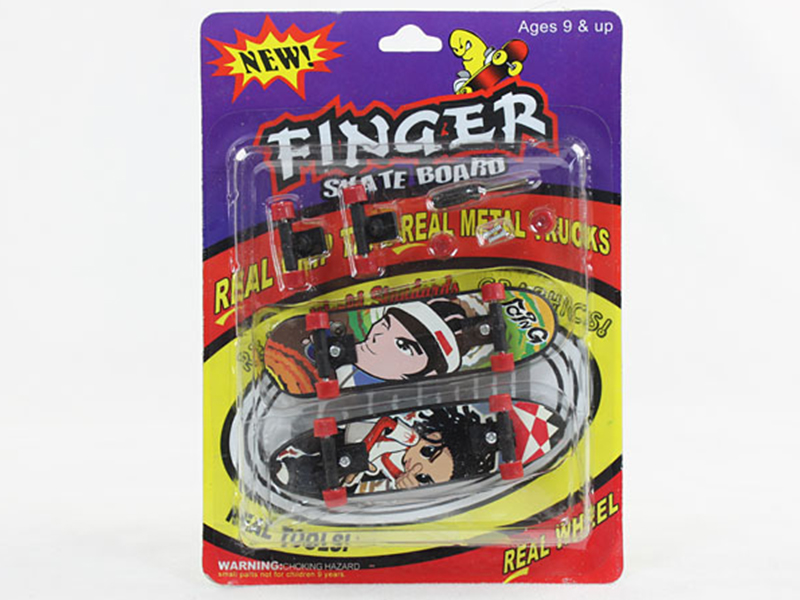 2PCS Cartoon Finger Skateboard