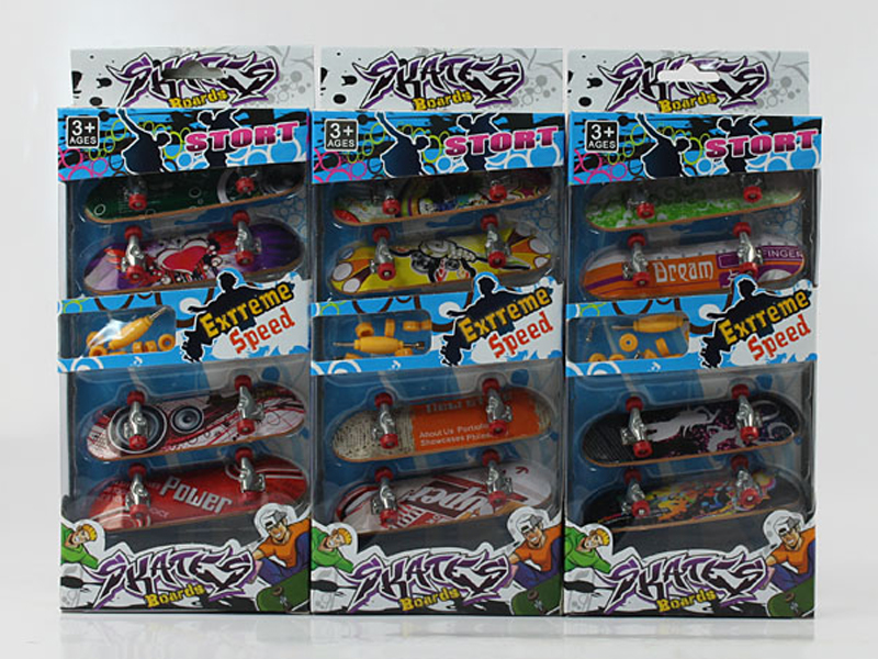 4PCS Finger Skateboard+Accessories