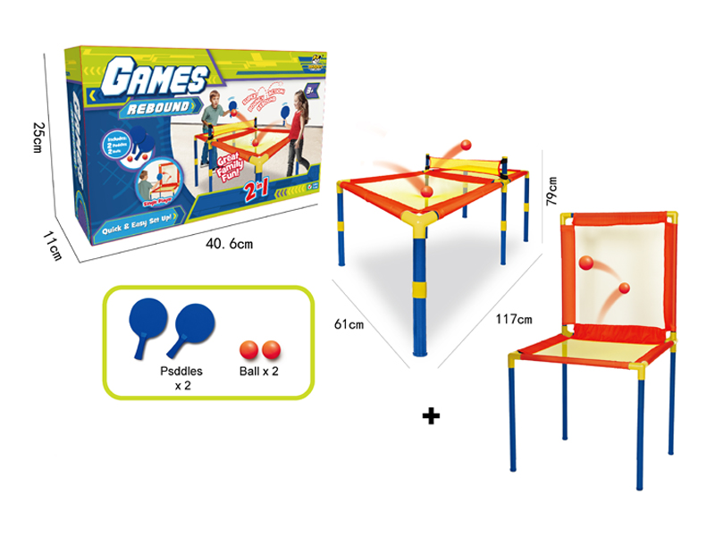 2 In 1 Sports Table Tennis Set