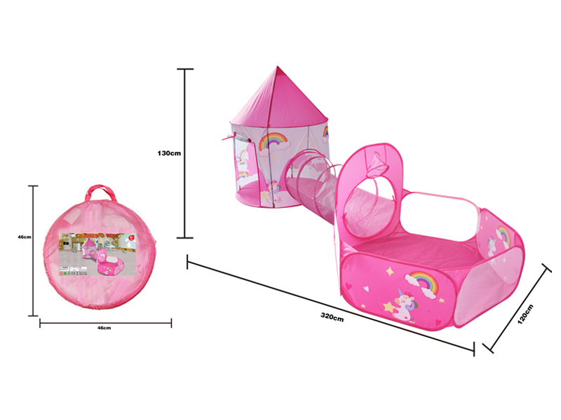 3PCS Pony Unicorn Tent Yurt