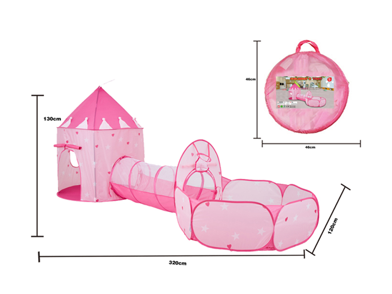 3PCS Peach Heart Tent Yurt