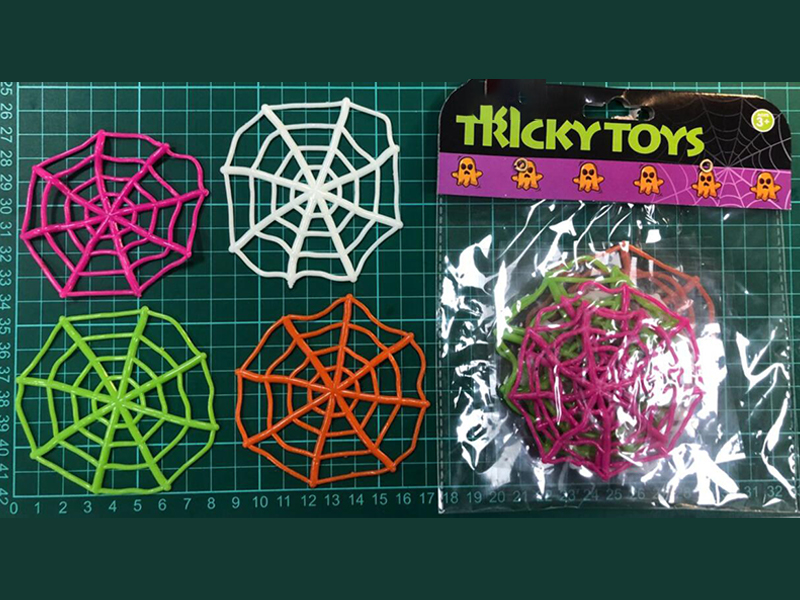 8PCS Spider Web Toy