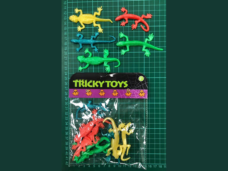 8PCS Soft Lizard Toy