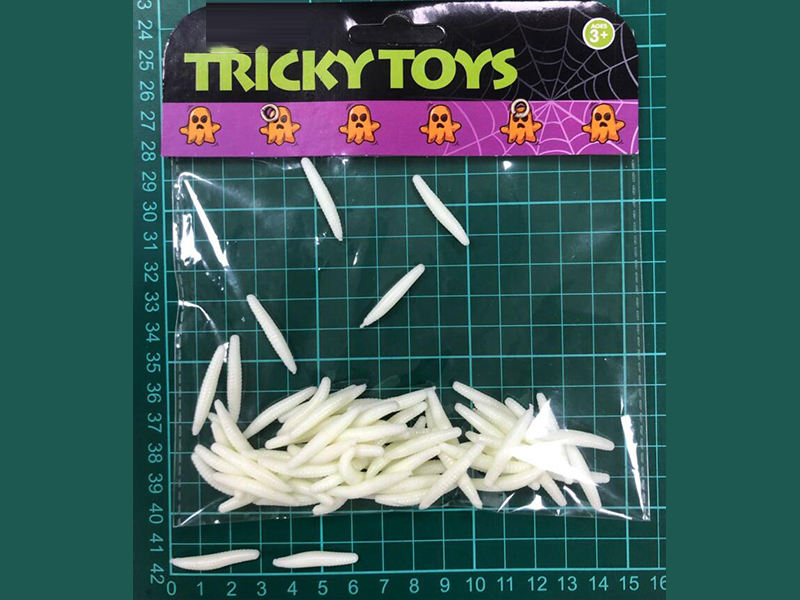 72PCS Little White Worm
