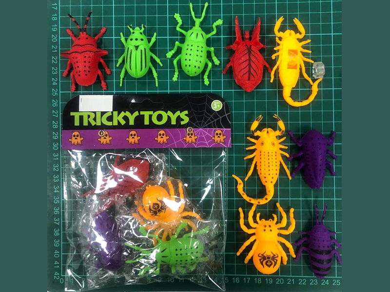 4PCS Glass Climbing Insects Toy