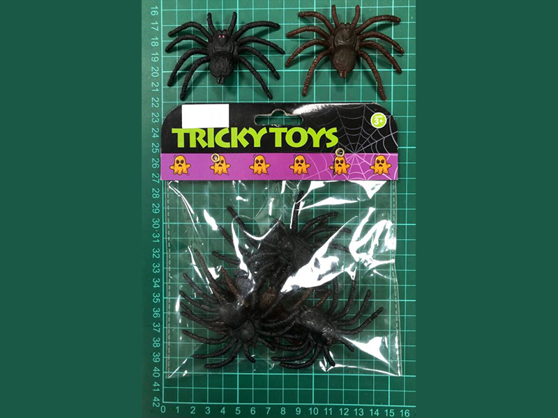 6PCS Flat Bellied Spider Toy
