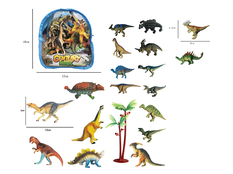 18pcs Dinosaur Animals Set