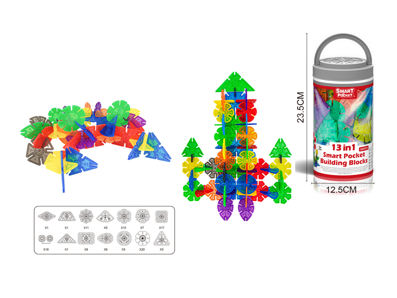 120PCS Snowflake Building Block