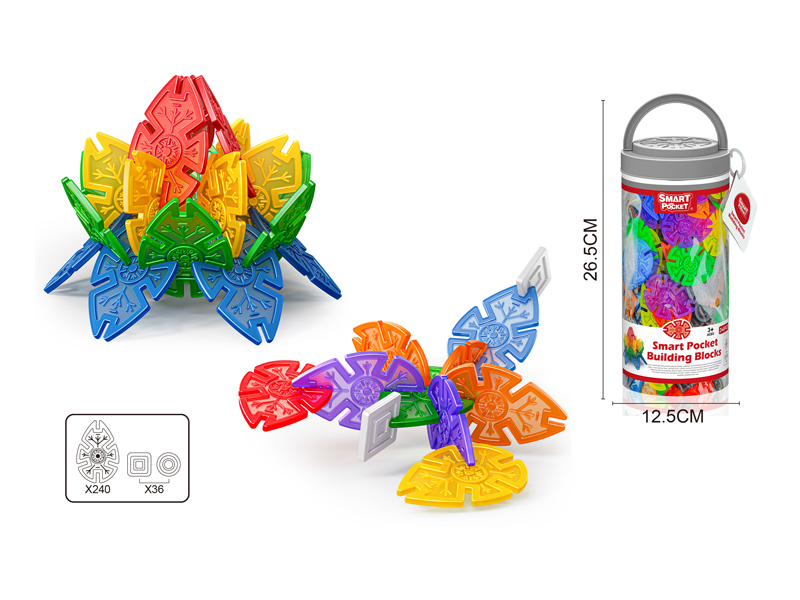 276PCS Leaf Snowflake Building Block