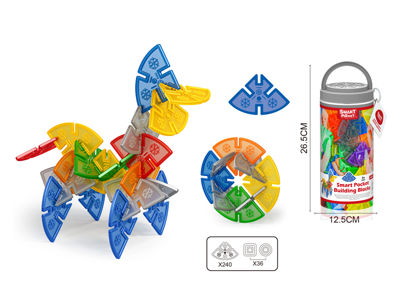 276PCS Semicircle Snowflake Building Block