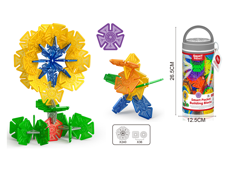 276PCS Five Fan Snowflake Building Block