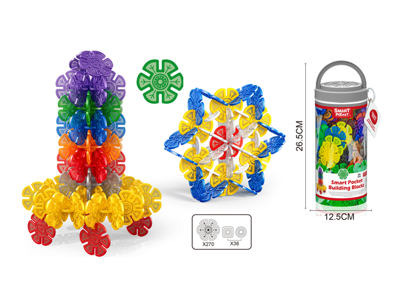 306PCS Six Fan Snowflake Building Block