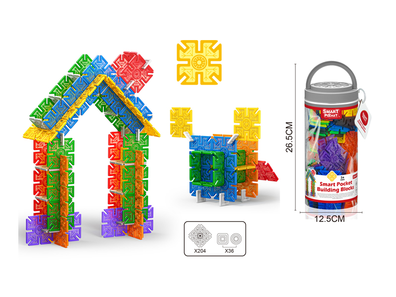 240PCS Square Snowflake Building Block