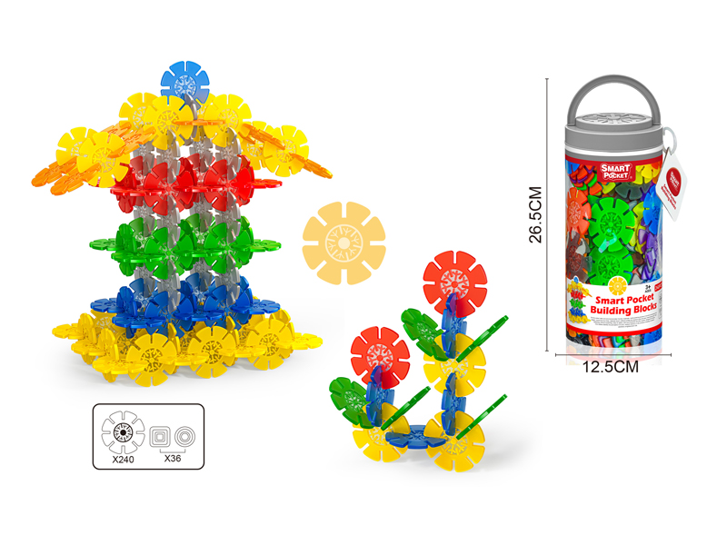 276PCS Eight Circles Snowflake Building Block
