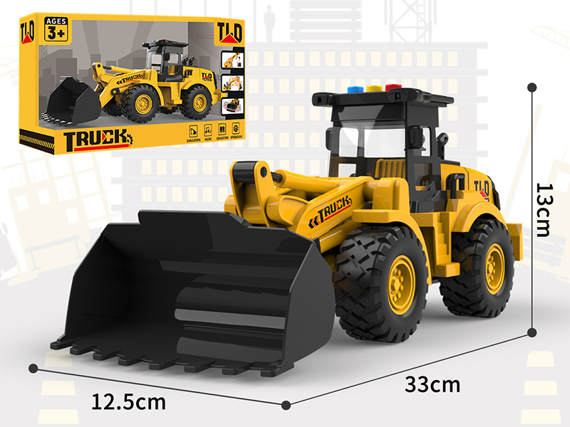 1:16 B/O Friction Four-Wheel Bulldozer