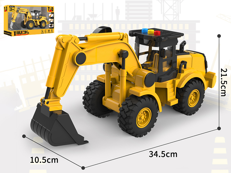 1:16 B/O Friction Four-Wheel Excavator