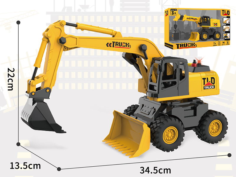 1:16 B/O Friction Four-Wheel Excavator