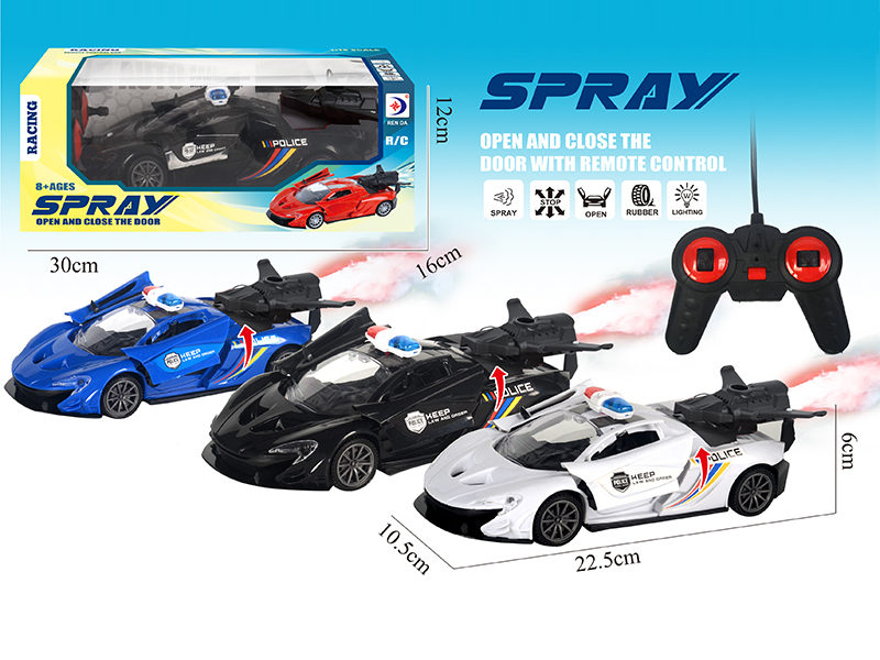 R/C Simulated Police Car With Spray