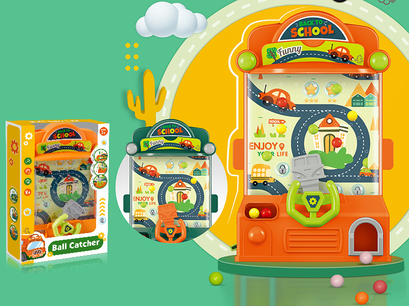 Cartoon Bus Catch Ball Machine (2 Colors Mixed)