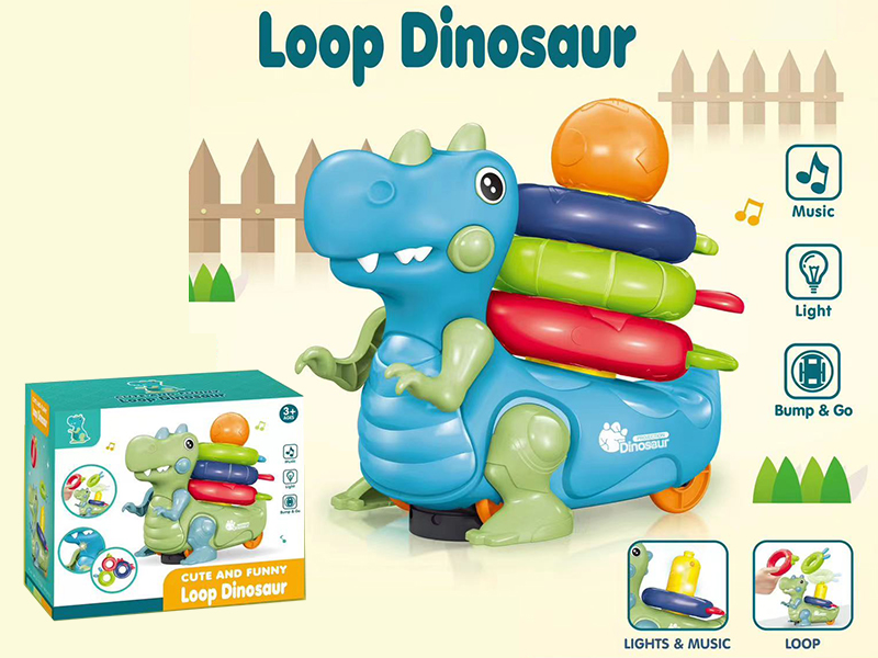 B/O Go And Bump Dinosaur Ring Toss Game