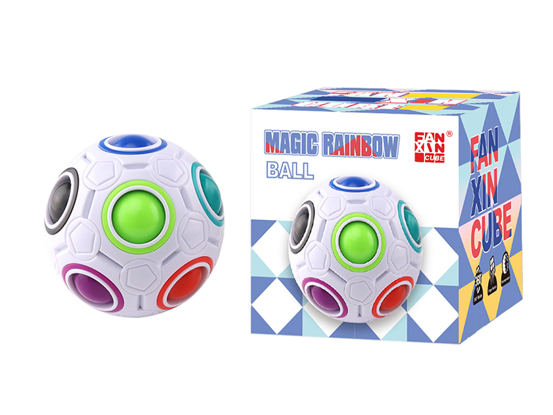 Little Rainbow Ball (White)
