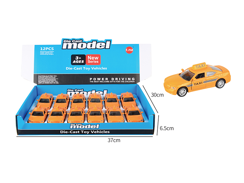 1:32 Open Doors Pull Back Alloy Police Car 12PCS