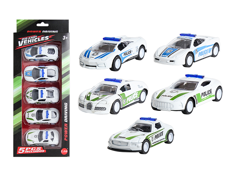 Pull Back Alloy Police Car