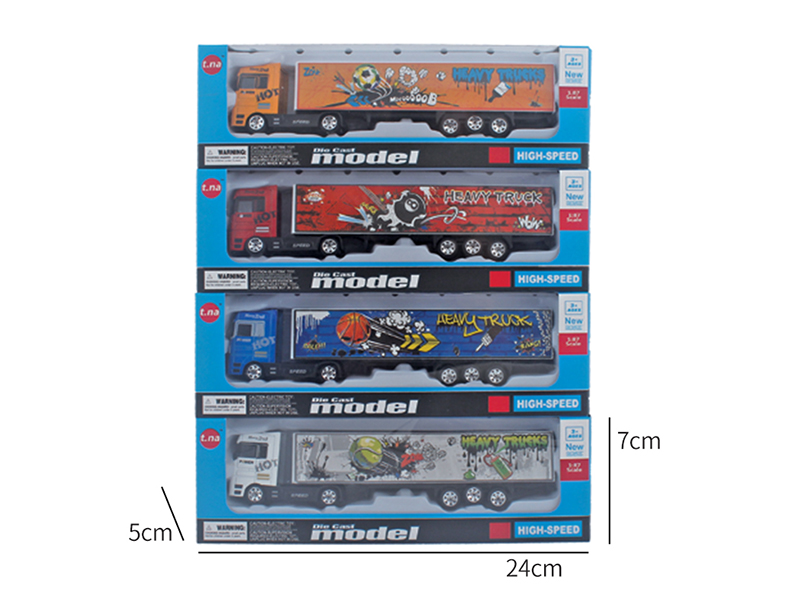 Slide Alloy Container Truck