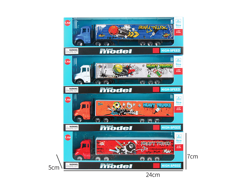 Slide Alloy Container Truck