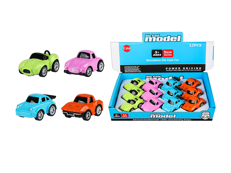 Q Edition Alloy Pull Back Sports Car 12pcs