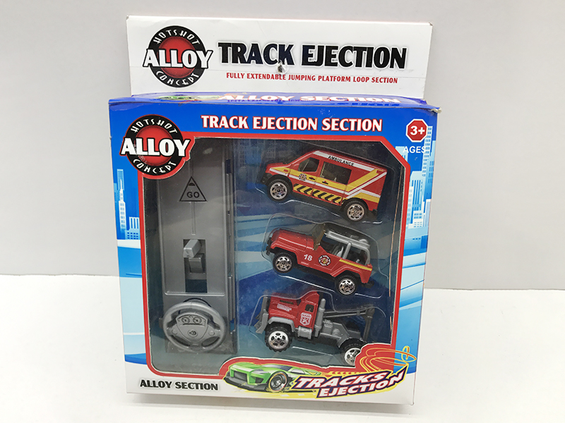 Slide Alloy Fire Engine + Launcher