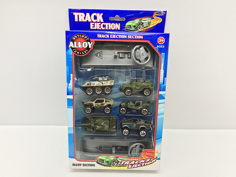 Slide Alloy Military Truck  + Launcher