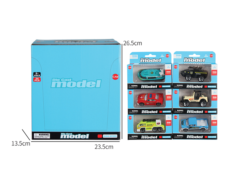 Slide Alloy City Car 24pcs