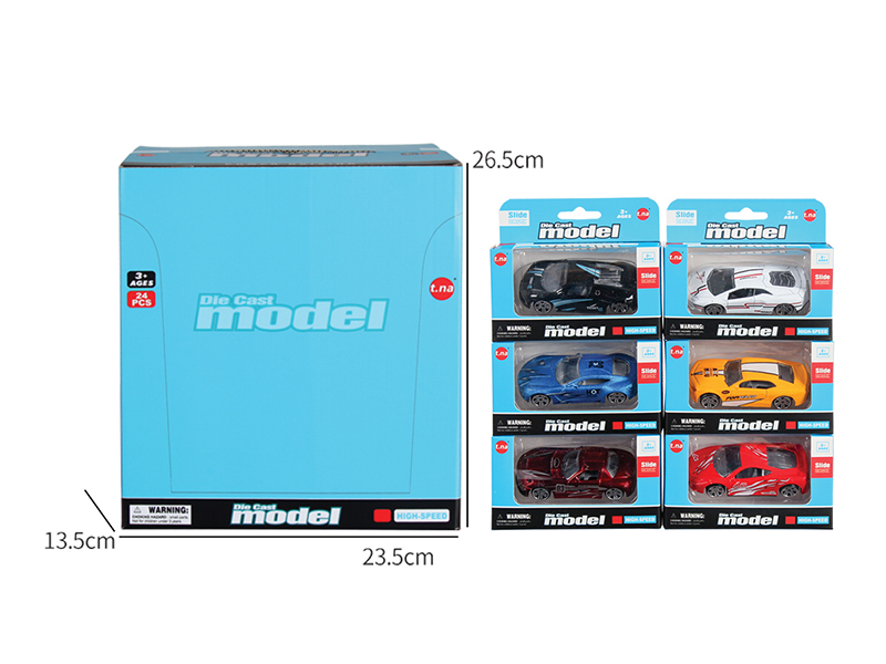Slide Alloy Car 24pcs