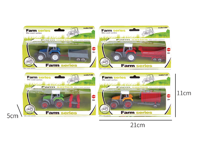 Slide Alloy Farm Tractor