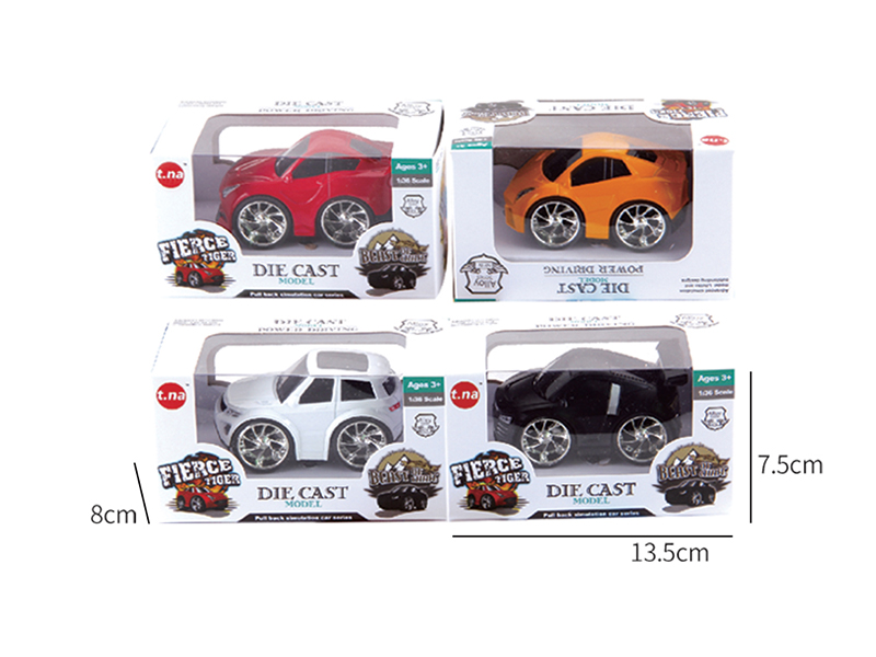 Q Edition Pull Back Alloy Car