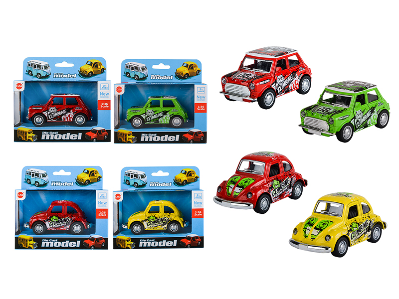 Pull Back Alloy Vintage Car(Without Light)