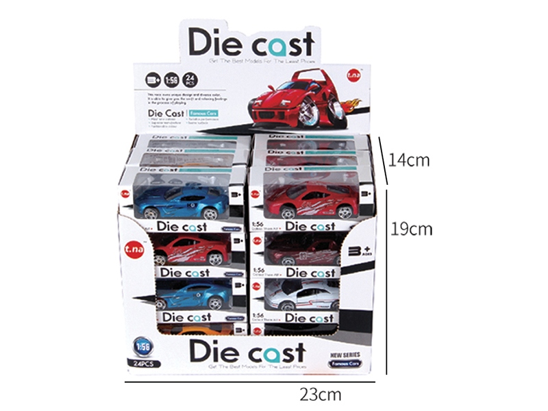 Slide Alloy Car 24pcs