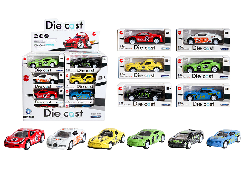 Pull Back Alloy Racing Car 24pcs
