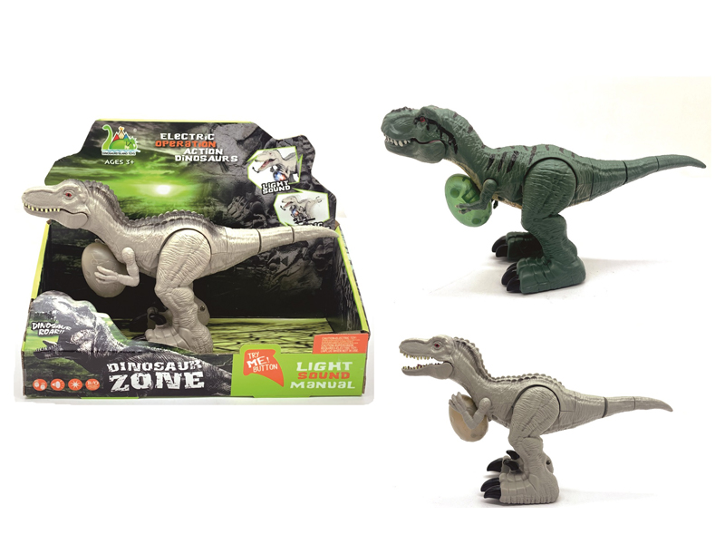 B/O Simulated Tyrannosaurus Rex Embracing Glowing Dinosaur Eggs